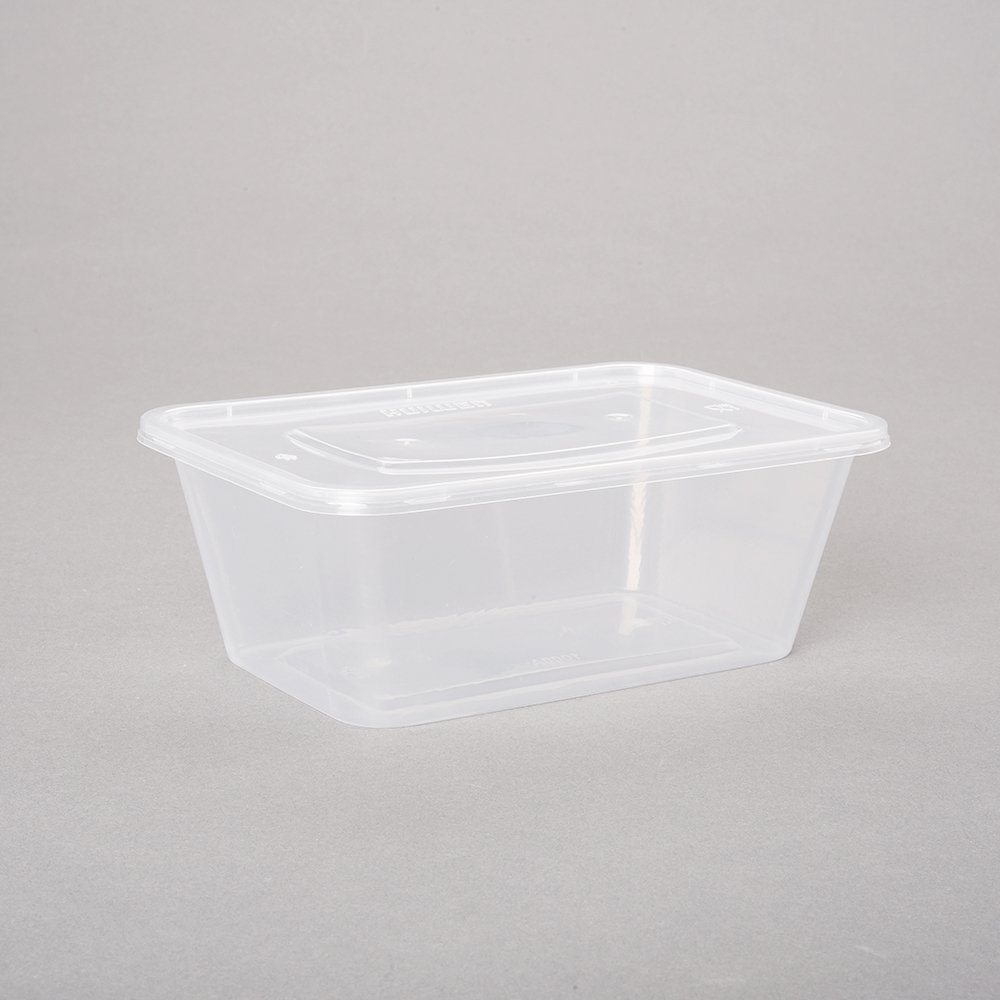 500 650 750 1000ML Food Storage Containers Disposable Plastic Bento Lunch Boxes Meal Prep Containers With Lids