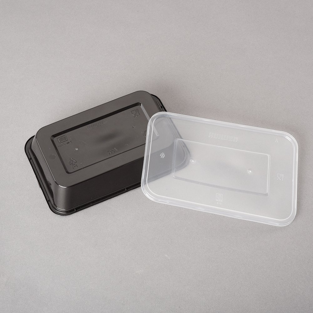 500 650 750 1000ML Food Storage Containers Disposable Plastic Bento Lunch Boxes Meal Prep Containers With Lids