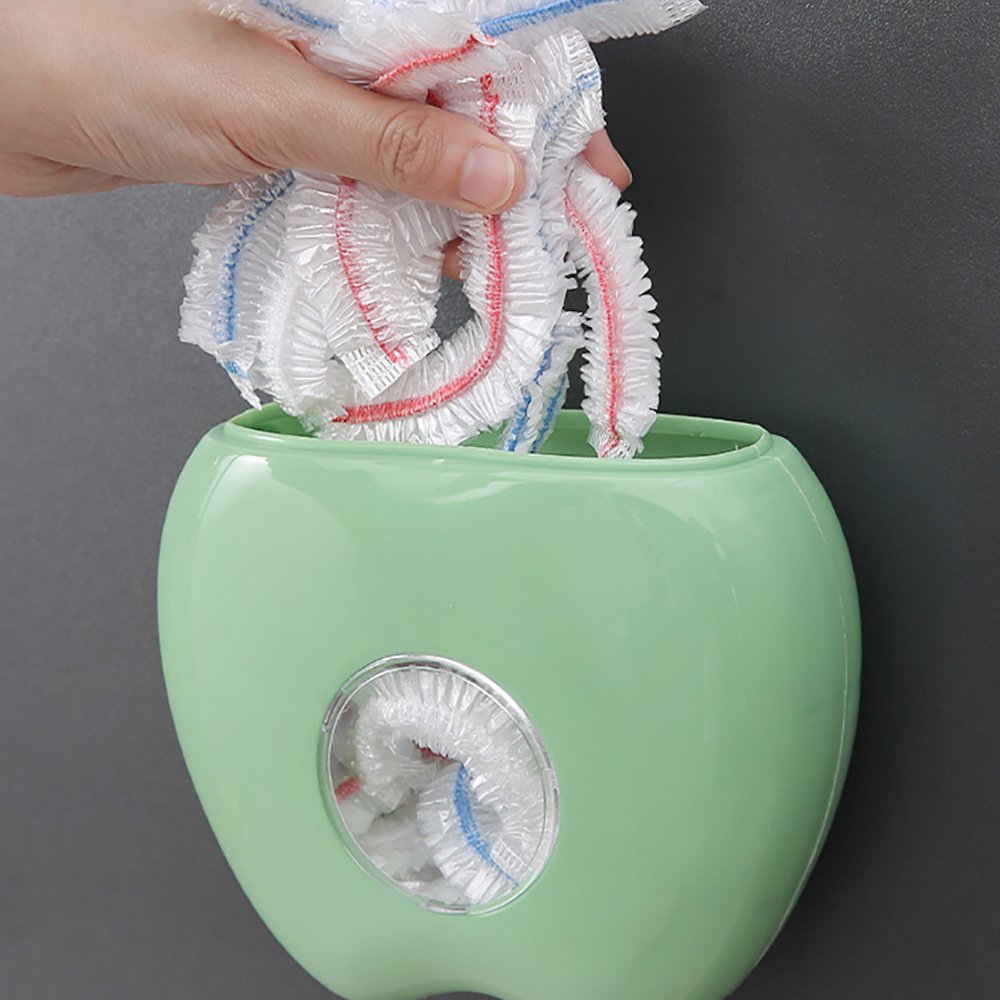 Kitchen Plastic Wrap Dispenser Wall Mounted Pp Cling Film Storage Box With Lid