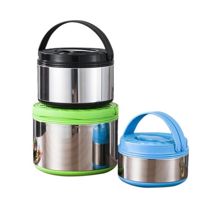 3 pcs 2.5L/5L/8L food warmer pot set food storage and container easy handle with lid