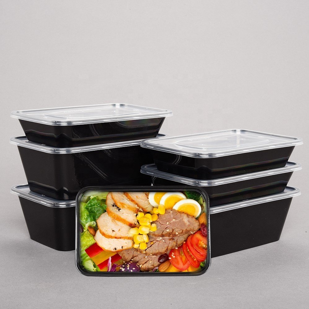Disposable Restaurant Food Delivery Plastic Biodegradable Meal Prep Containers Food Storage Container Box
