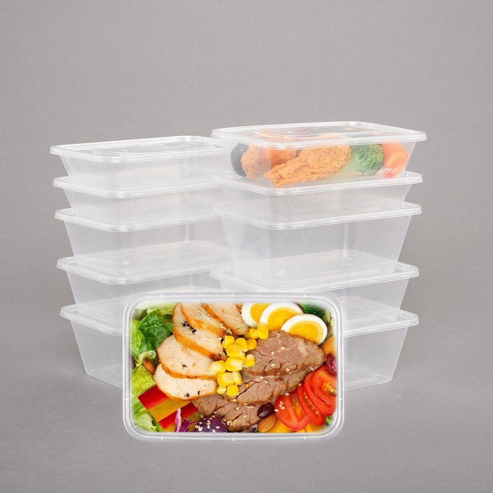 Disposable Restaurant Food Delivery Plastic Biodegradable Meal Prep Containers Food Storage Container Box