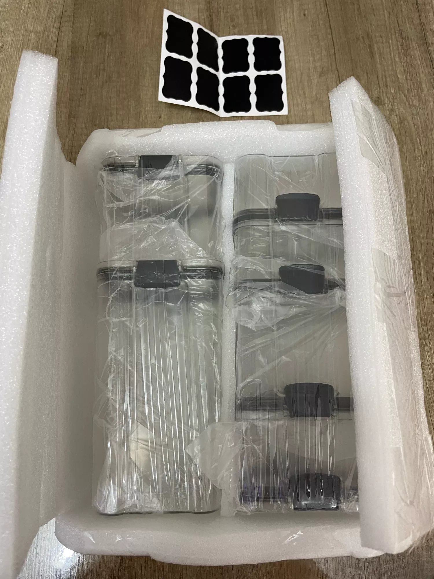 Plastic Sealed Cans Organizer Kitchen Storage Box Bin Stackable Transparent Airtight Food Storage Containers with Lids