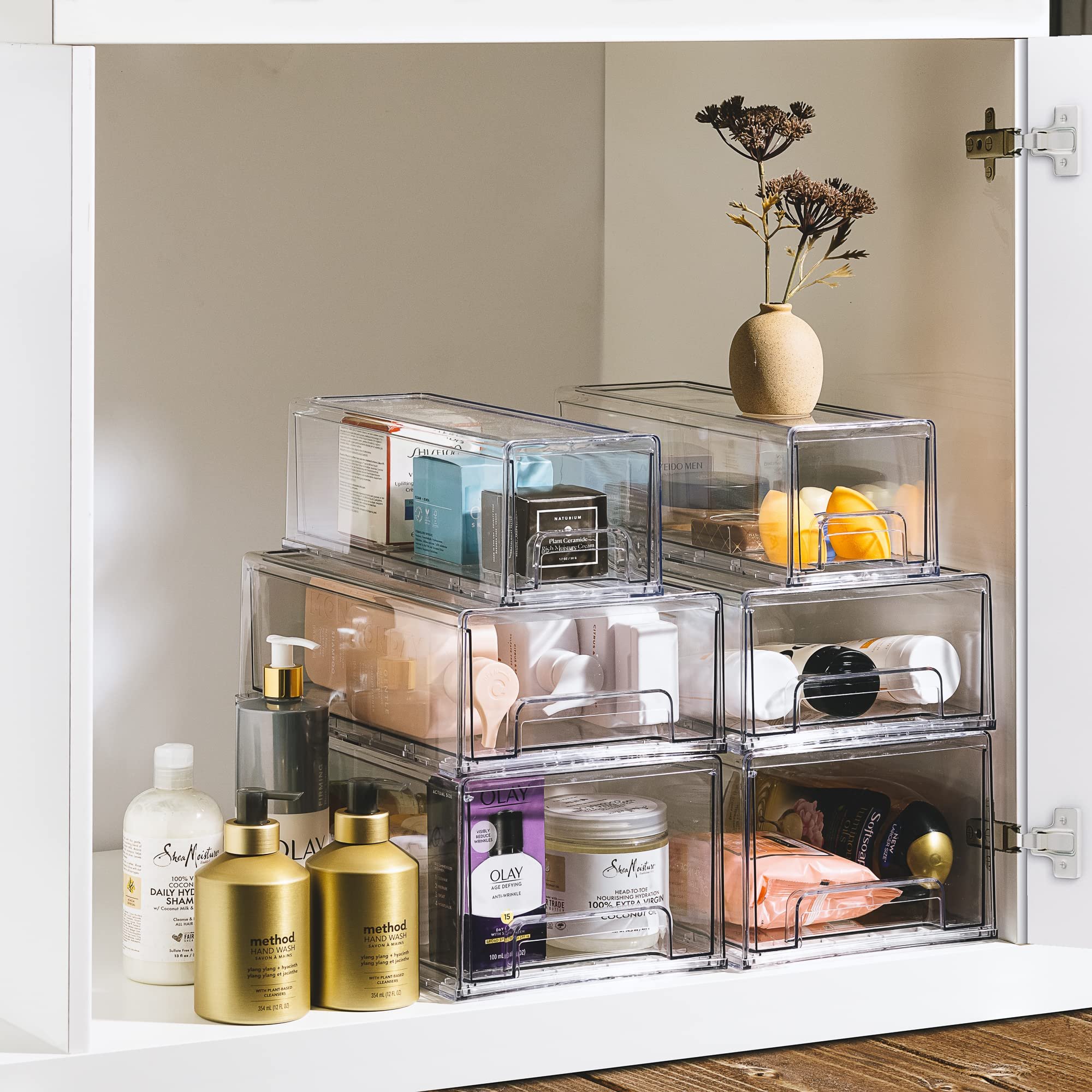 Fridge Drawers Clear Refrigerator Organizer Bins with Pull-out Drawer, BPA-Free Food Storage Container Pantry Kitchen