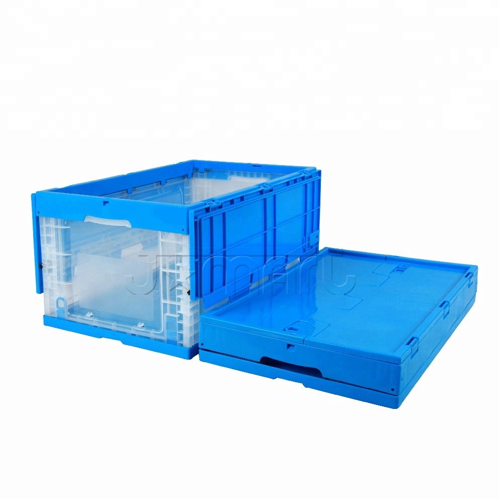 Stackable Foldable Basket Collapsible Storage Box With Lid