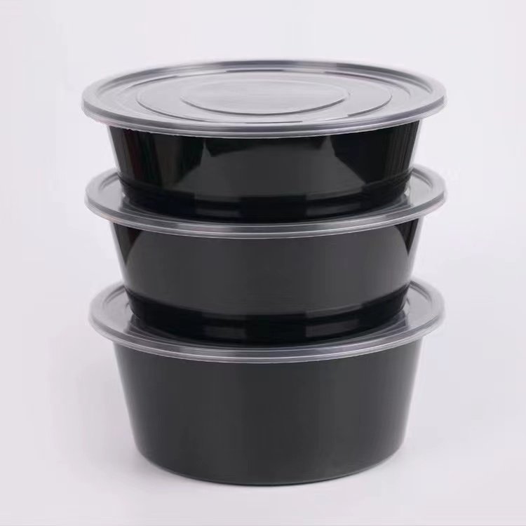 Factory Sale Microsafe Disposable Food Storage Plastic Box with Lid Fast Food Takeout meal Prep Containers