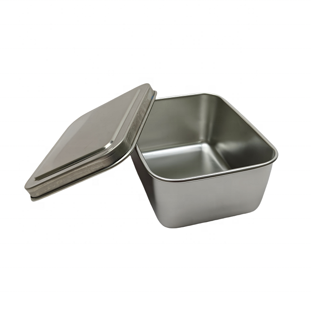 Wholesale 4 6 8 compartment stainless steel seasoning box bento box for kitchen restaurants storage