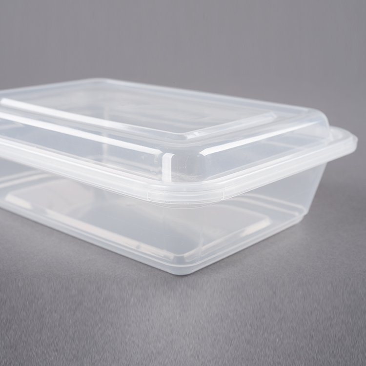 Recycle 750ML tamper proof Plastic Salad Lunch plastic take away food storage large meal prep containers for food with Airtight