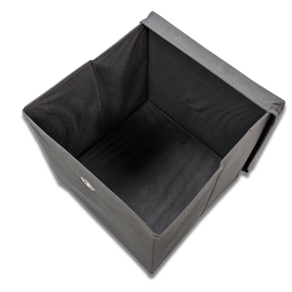 Good Quality 12.2X12.2X11.8'' Grey Storage Boxes Well-Designed Competitive Price Stationary Storage Box