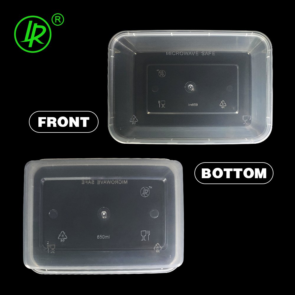 Wholesale Clear Lid Polypropylene Plastic Takeout Container Disposable Takeaway Lunch food Containers Boxes With Lid