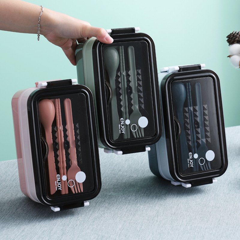 304 Stainless Steel And Plastic Stackable Airtight Keep Food Hot Lunch Box Set Bento Food Storage Container For Adults & Kids