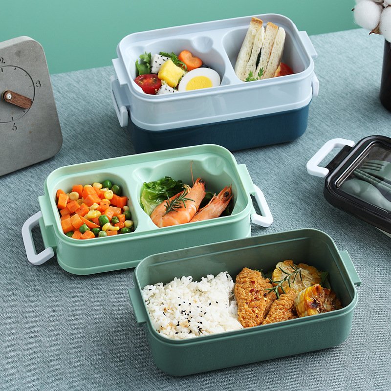 304 Stainless Steel And Plastic Stackable Airtight Keep Food Hot Lunch Box Set Bento Food Storage Container For Adults & Kids
