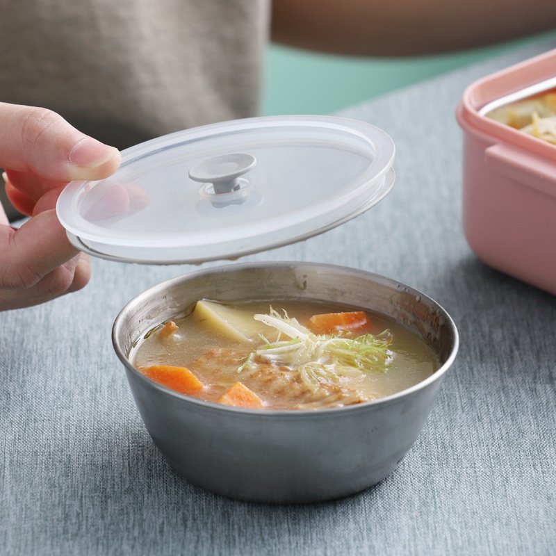 304 Stainless Steel And Plastic Stackable Airtight Keep Food Hot Lunch Box Set Bento Food Storage Container For Adults & Kids