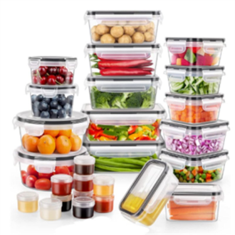 Bpa Free Plastic Airtight Stackable Kitchen Pantry Storage Bins & Boxes Food Storage Containers Set With Lids