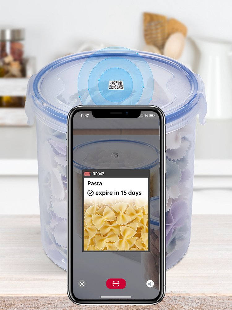 Transparent Wholesale Cylindrical Round Container 1 Liter Spice Plastic Food Storage Jar With Lids