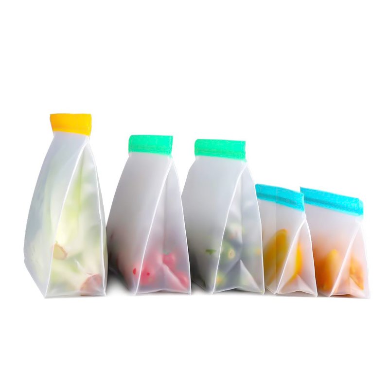 Wholesale keep fresh silicone food storage vegetable fruit reusable silicone bags