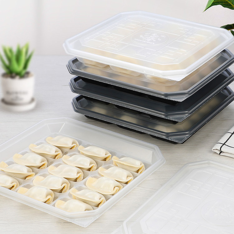 dumpling boxes plastic pp container disposable food storage lunch box