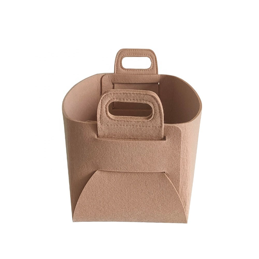 Customization Felt Collapsible Dirty Laundry Storage Basket Clothing Storage Boxes & Bins Living Room Foldable Free Polyester