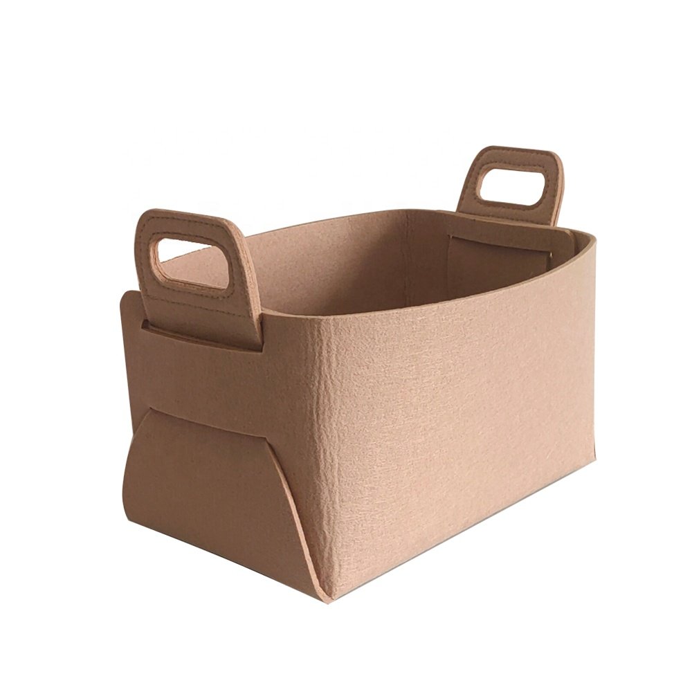 Customization Felt Collapsible Dirty Laundry Storage Basket Clothing Storage Boxes & Bins Living Room Foldable Free Polyester