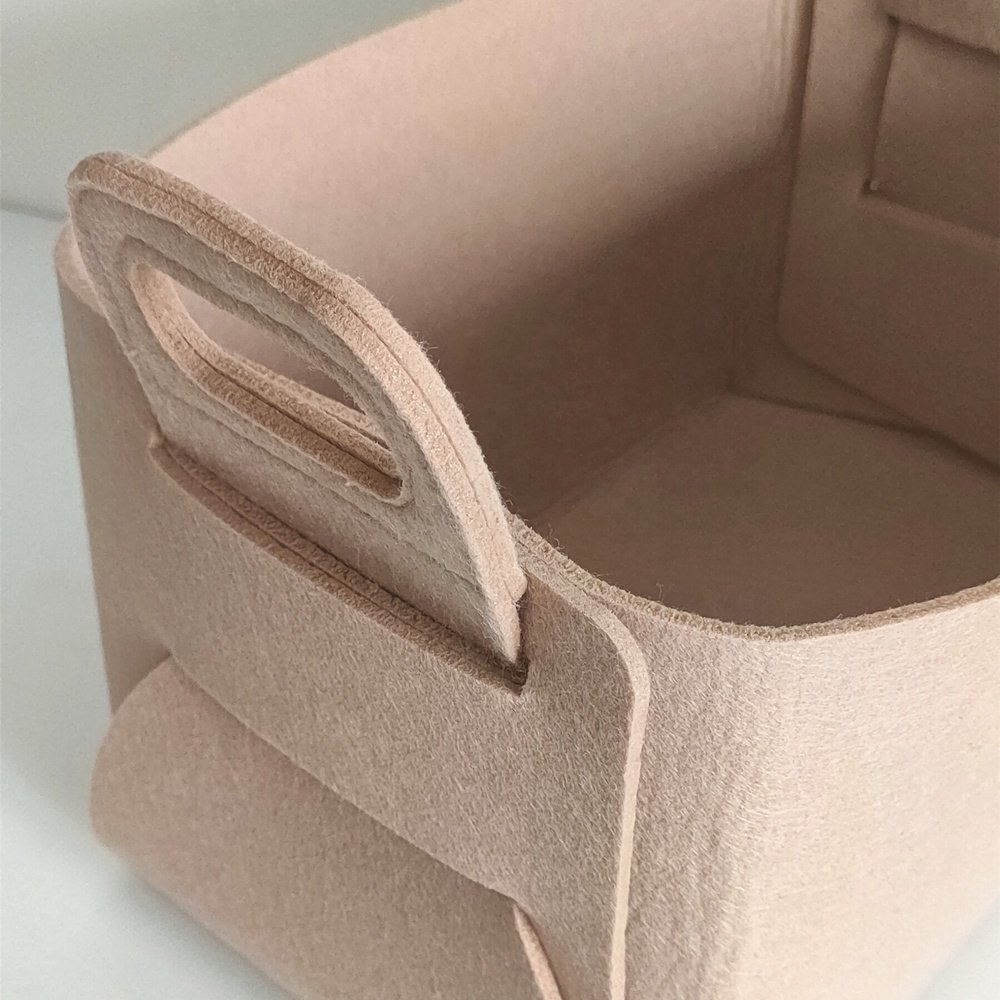Customization Felt Collapsible Dirty Laundry Storage Basket Clothing Storage Boxes & Bins Living Room Foldable Free Polyester