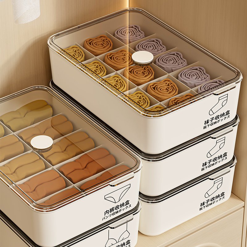 Eco-Friendly Cloth Organizer Underwear Storage Boxes for Green Space Utilization