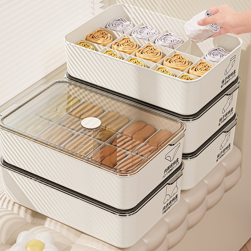 Eco-Friendly Cloth Organizer Underwear Storage Boxes for Green Space Utilization