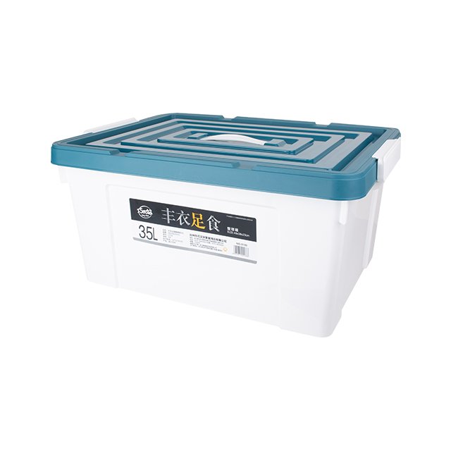 custom made transparent plastic multi household compartment storage box container with lid for clothes