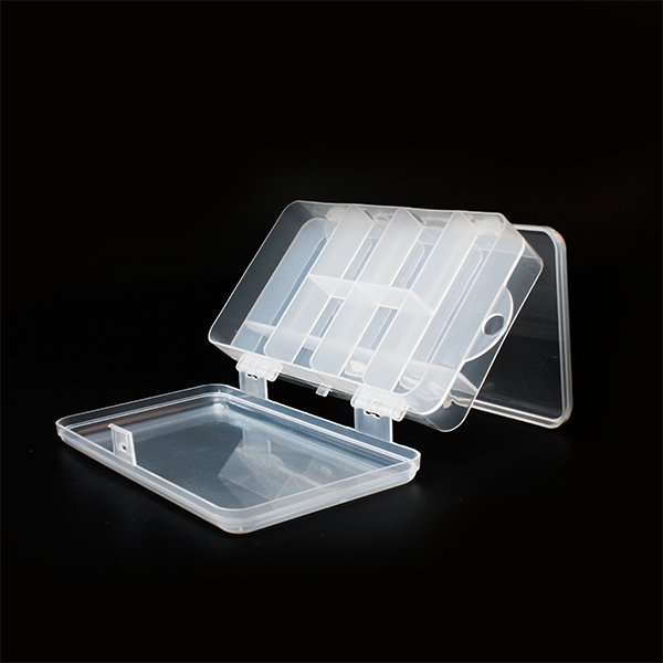 29588 Double Sided Plastic Sewing Organizer with 11 Compartments Rectangle Pattern Bead Storage Box PP Material Tool Storage