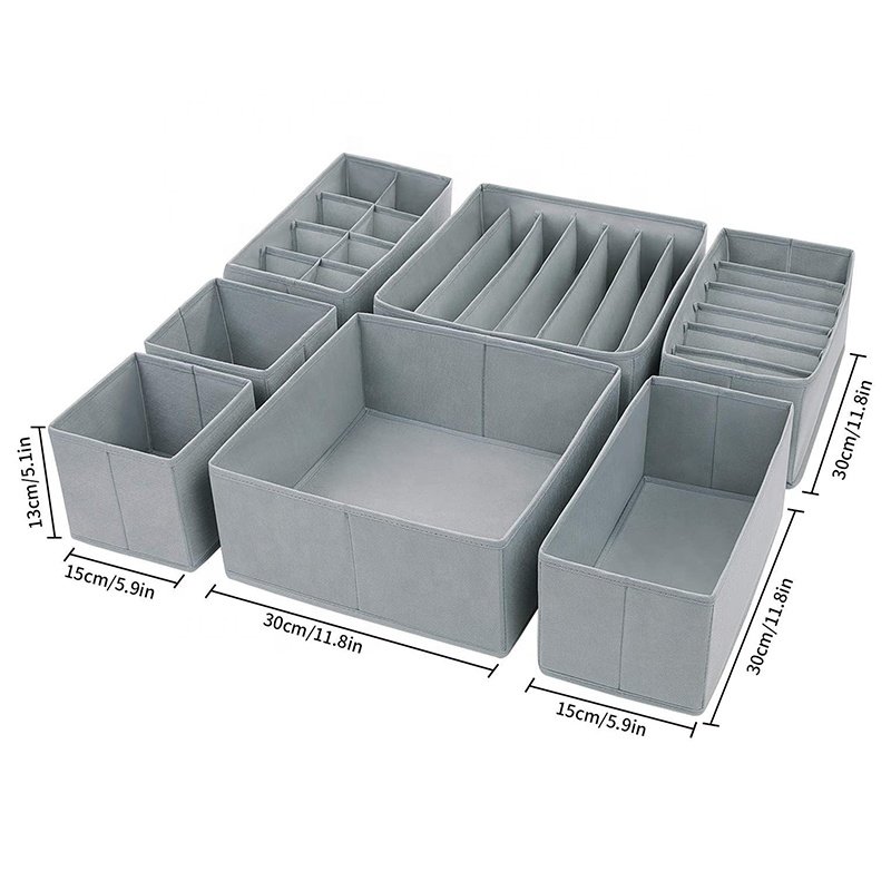 Fabric Dresser Underwear Closet Organizer Storage box Drawer For Clothing