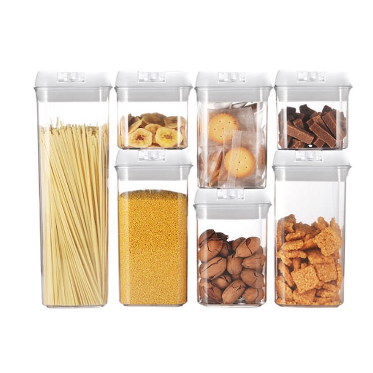 grain pantry sealed organizer clear pp cereal food container box kitchen plastic airtight food storage containers set with lid