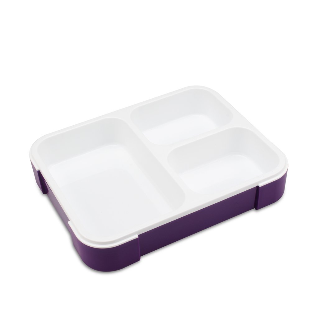 3 compartments stainless steel vacuum insulated lunchbox tiffin food storage box for food with lid