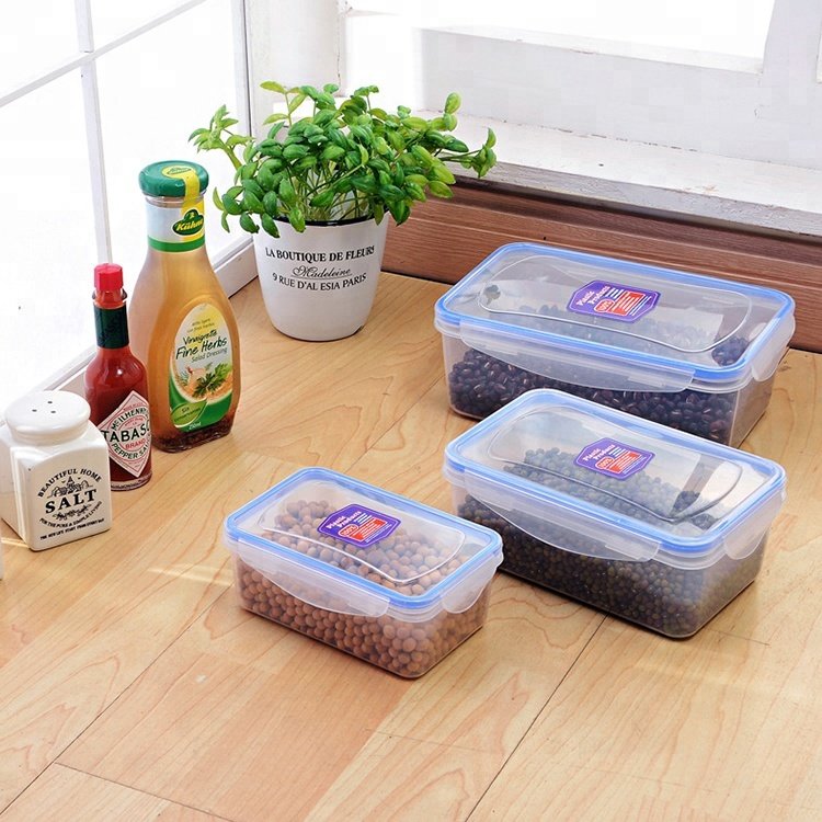 Economical custom design kitchenware 400ml 800ml 1200ml food storage plastic container