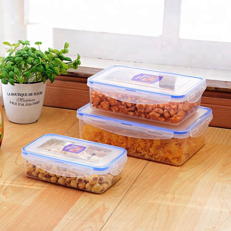 Economical custom design kitchenware 400ml 800ml 1200ml food storage plastic container