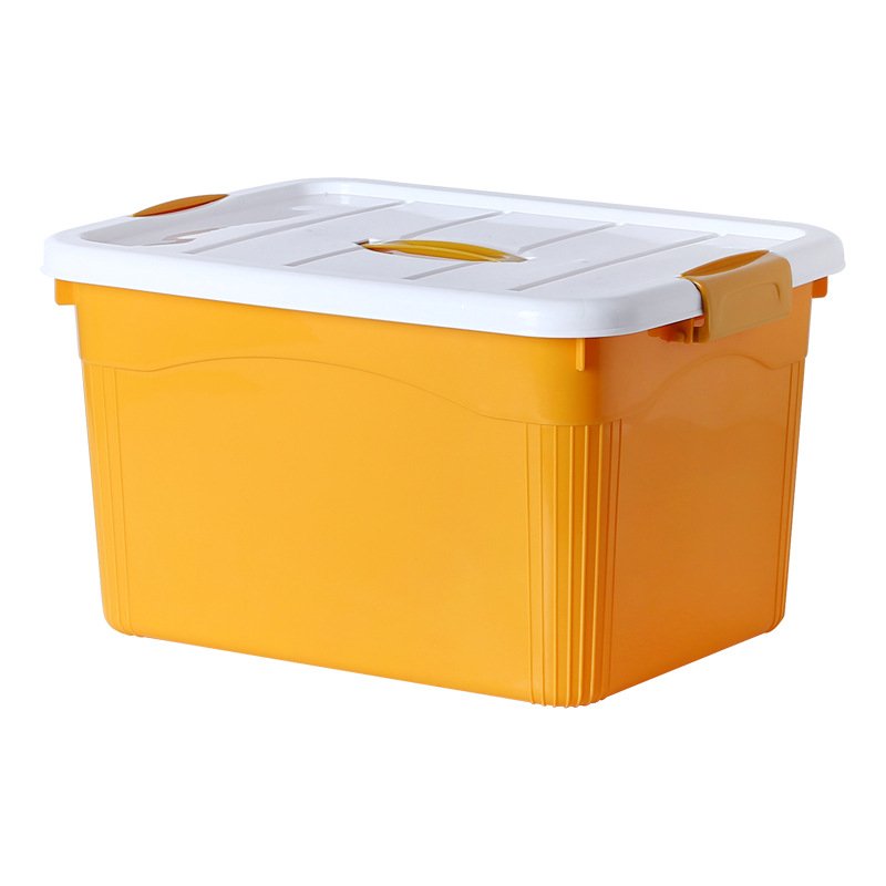 Large Capacity Plastic Clothes Storage Box With Lid Collapsible Storage Bins With Container Organizer Cube