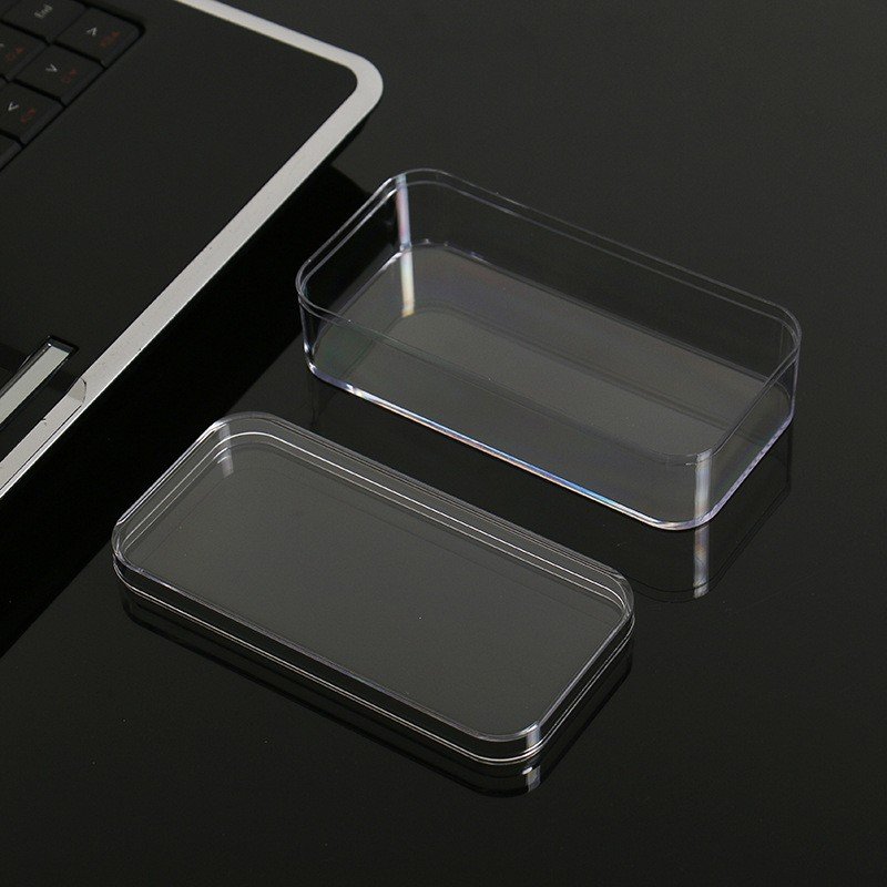 Custom clear cake packaging container plastic dessert storage box with lid