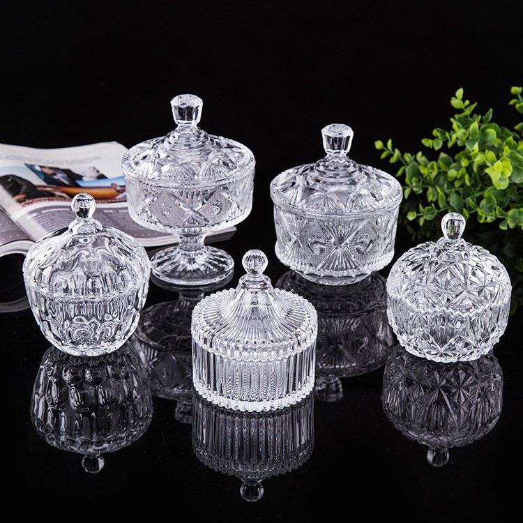 Multi-size Glass Storage Jars Candy Biscuits Food Storage Jars Home Kitchen Restaurant Hotel