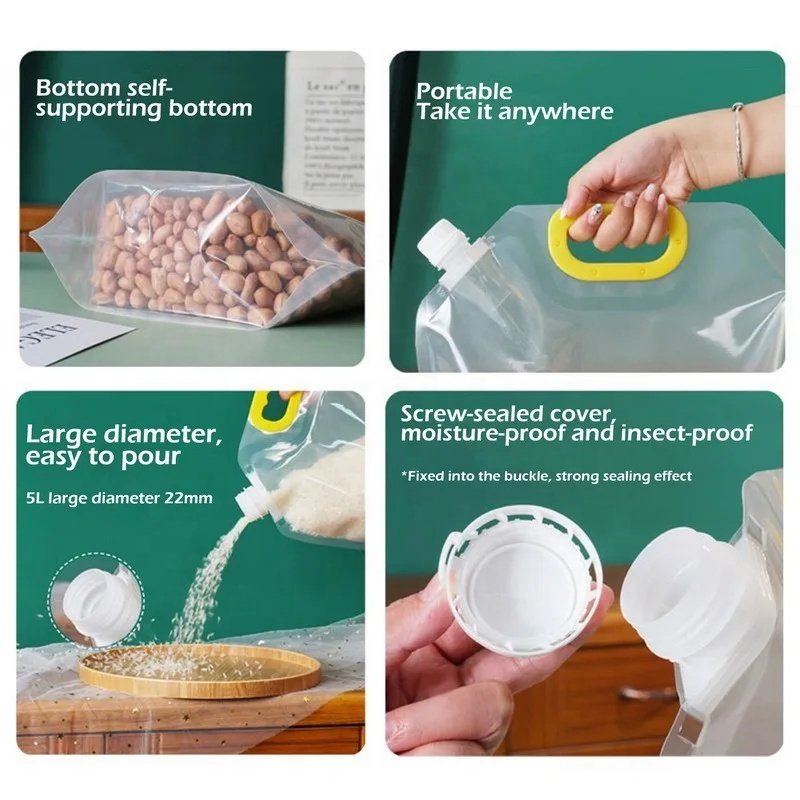 Reusable Eco Friendly Leakproof Ziplock Silicone Food Storage Bag Snack Bag for Sandwich Liquid Lunch Fruit