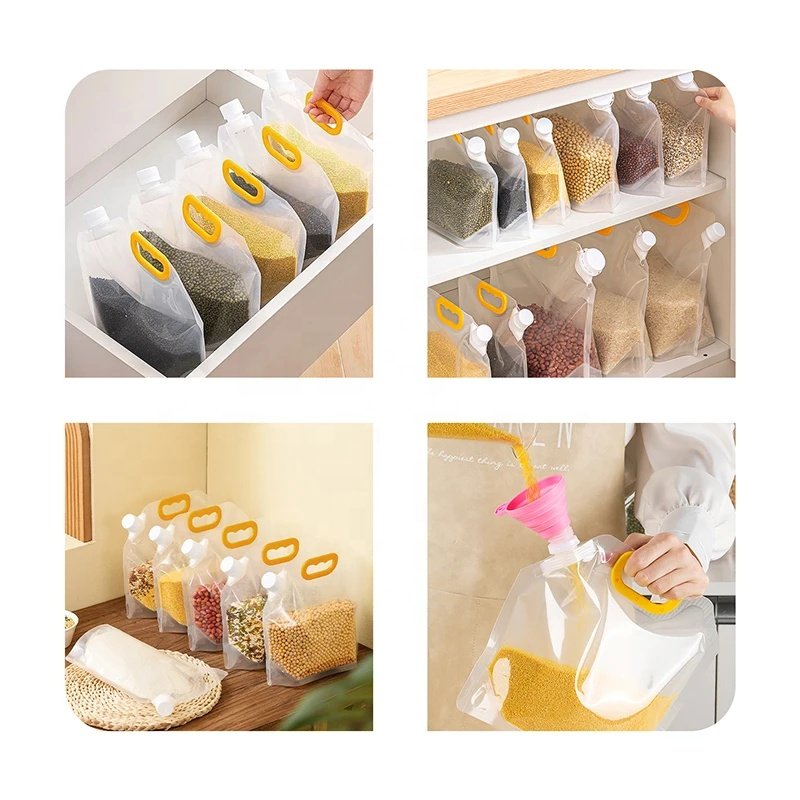Reusable Eco Friendly Leakproof Ziplock Silicone Food Storage Bag Snack Bag for Sandwich Liquid Lunch Fruit