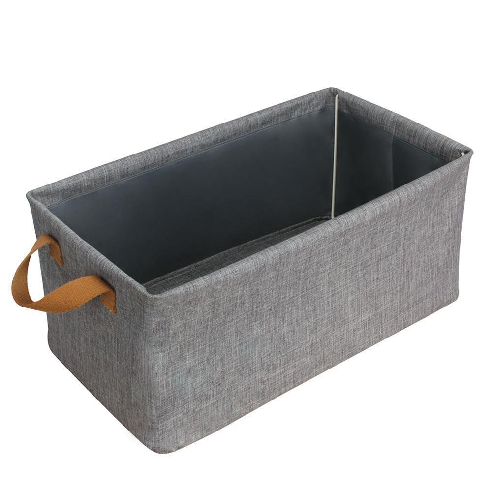 Household Clothes Organizer Closet Gray Foldable Fabric Storage Box Collapsible Fabric Storage Bin Box Saving Space Trunk Foldab