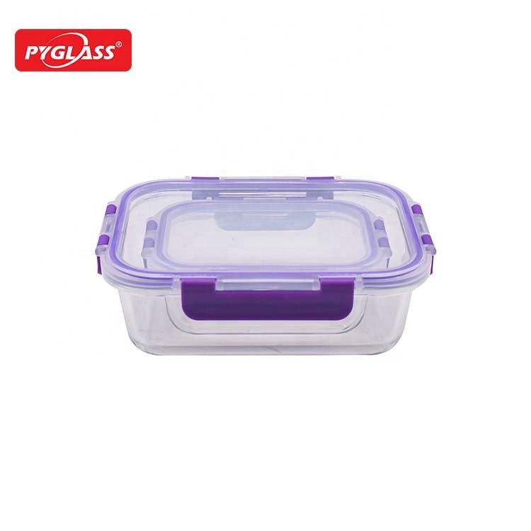Glass Food Storage Containers 10 Pack, Glass Meal Prep Containers with Snap Lock Lids- Lunch Boxes (10 Containers & 10 Lids)
