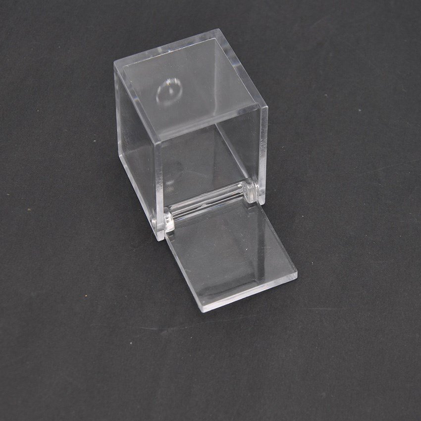 4.5x4.5x4.5cm Clear Plastic Square Cube Small Plastic Storage Box with Lid Square Clear Containers Box for Candy