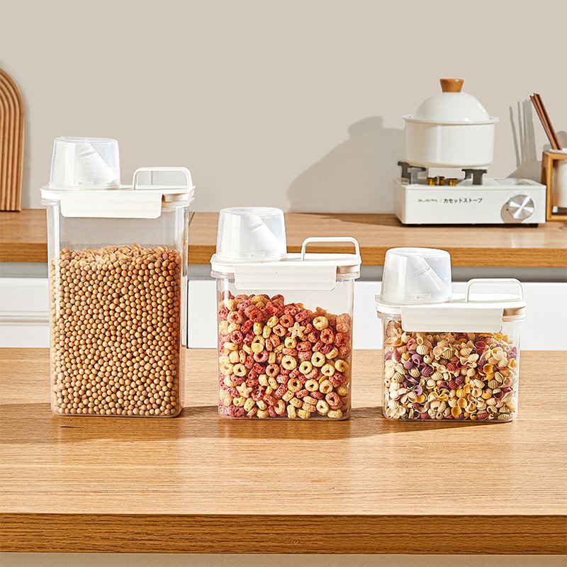 AMZ Hot Selling grain storage Measuring Cup Food Storage Jar Insect-proof transparent miscellaneous grain tank