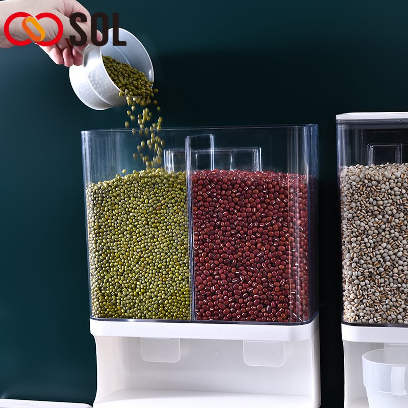 PP Material Multifunction Rice Storage Box Kitchen airtight Food Storage Container