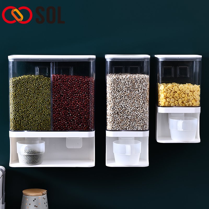 PP Material Multifunction Rice Storage Box Kitchen airtight Food Storage Container