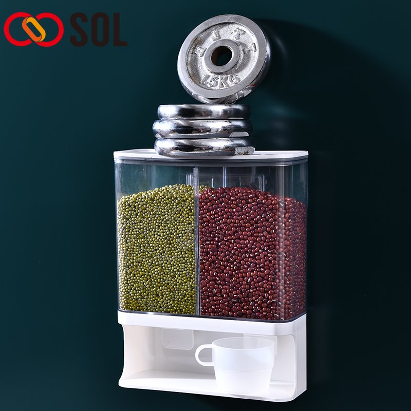 PP Material Multifunction Rice Storage Box Kitchen airtight Food Storage Container