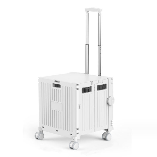 80L Folding Storage Box With 8 Silent Wheels For Climbing Stairs