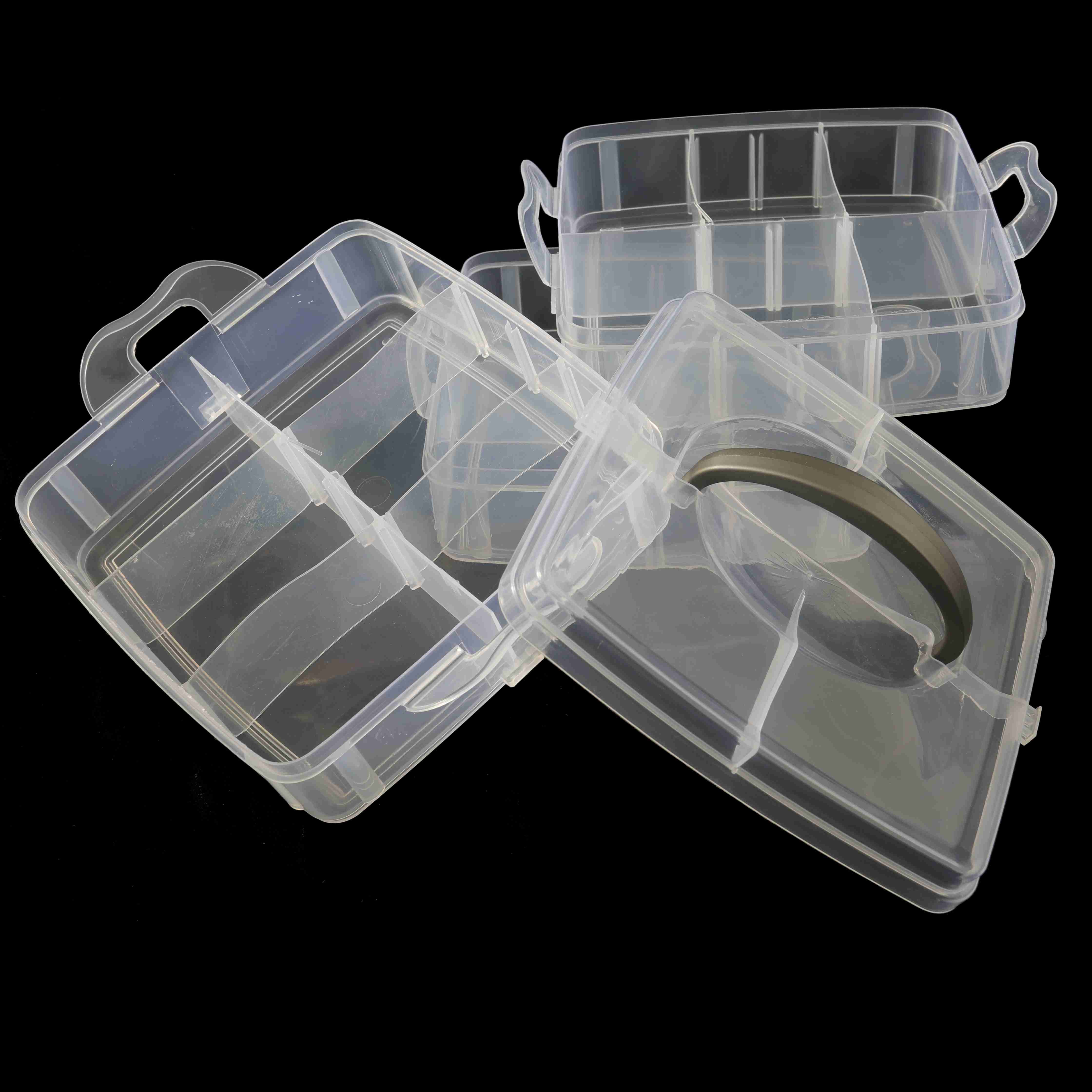 30 18 Grids Adjustable Transparent Plastic Storage For Small Component Jewelry Tool Box Bead Pills Organizer Nail Art Tip