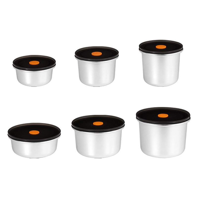 Fts Stainless Steel Container Refrigerator Kitchen Portable Stackable Food Storage Containers