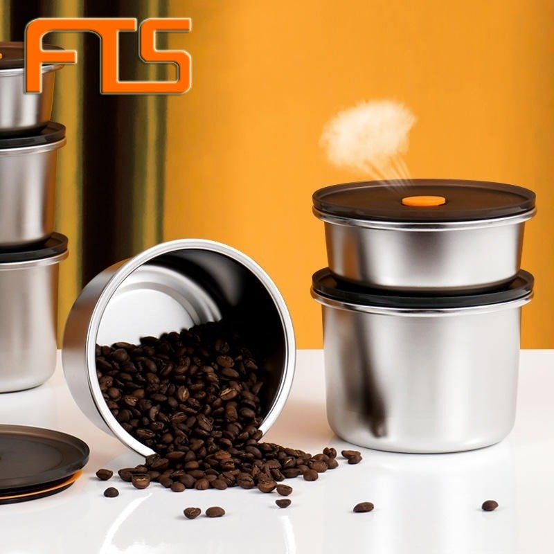Fts Stainless Steel Container Refrigerator Kitchen Portable Stackable Food Storage Containers