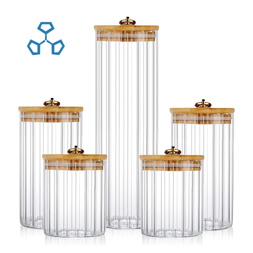 Jingsheng OEM Wholesale Food Grade Transparent High Borosilicate Glass Storage Jar